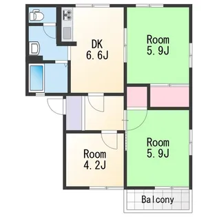 フレグランスロゼ【2階】の間取り