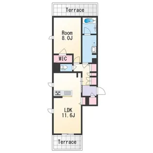 BEREO Rian【1階】の間取り