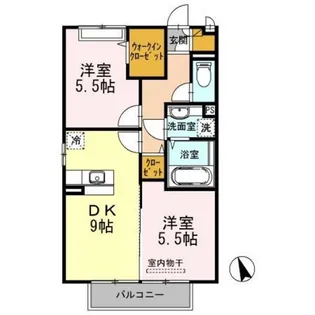シャローズ【2階】の間取り