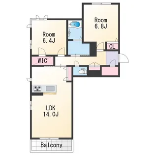 メゾンド・ベレオ【1階】の間取り