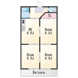 グランシエル秋月【3階】の間取り
