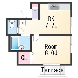 プレゼンス浜の宮【1階】の間取り