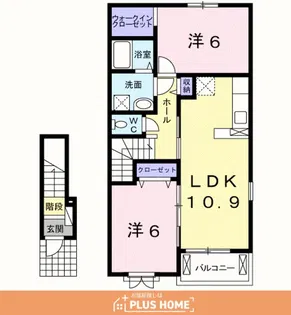 シャイニング ルーチェ【2階】の間取り