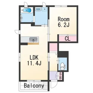ガーデンハイツ【1階】の間取り