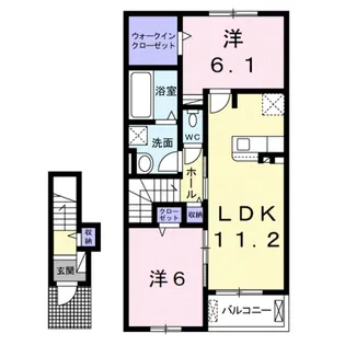 スエロ・レシデンシア【2階】の間取り