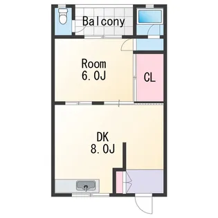 ダイトウハイツ北棟【2階】の間取り