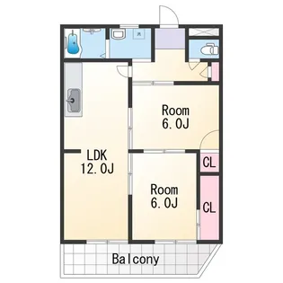 ラピュタ宮前【5階】の間取り