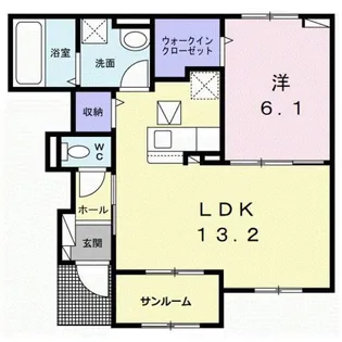 ヴィラ アネラ【1階】の間取り