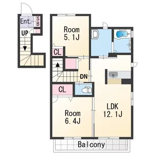 シャーメゾン紀三井寺【2階】の間取り