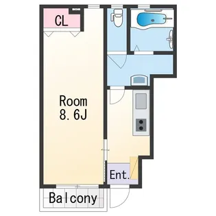 Solis上町【1階】の間取り