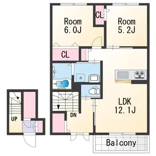 シャーメゾン紀伊【2階】の間取り