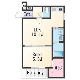 ラフィーネ石本Ⅱ【2階】の間取り