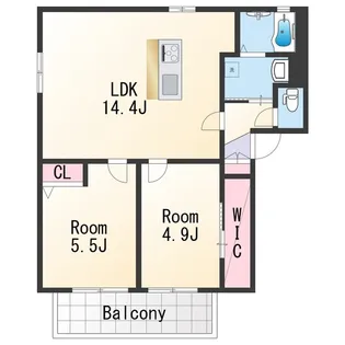 シャーメゾン笠松【2階】の間取り