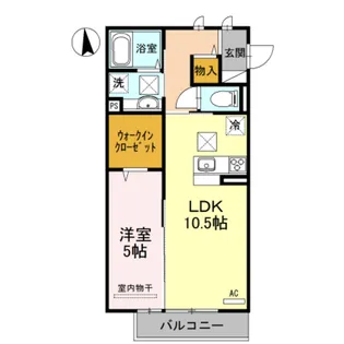 ミル・クレール 和歌浦東【1階】の間取り