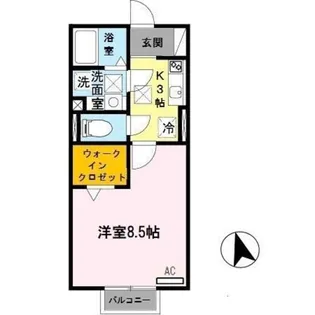 ソレアードi【1階】の間取り