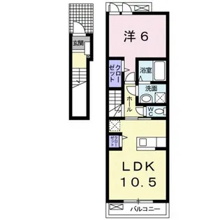 クレアコート Ⅰ【2階】の間取り