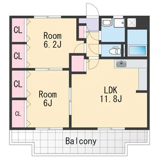 カルム宮【3階】の間取り