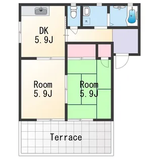 サンビレッジ宮前【1階】の間取り