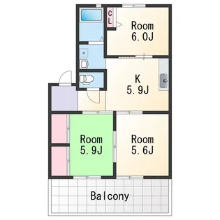 ディアスM【2階】の間取り