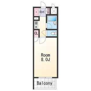 シャルマンフジ中之島壱番館【2階】の間取り