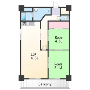エレナ和歌浦【2階】の間取り