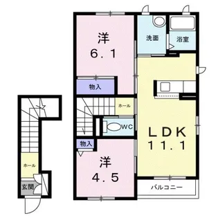シャーメゾンN【2階】の間取り