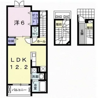 モデッサ クスミール【3階】の間取り