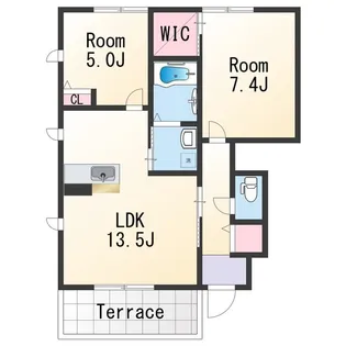 シャーメゾン紀水Ⅲ【1階】の間取り