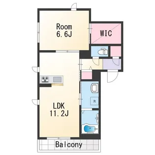 ベレオ La Spiaggia【2階】の間取り