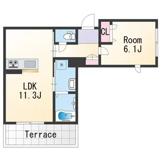 シャーメゾン山吹【1階】の間取り