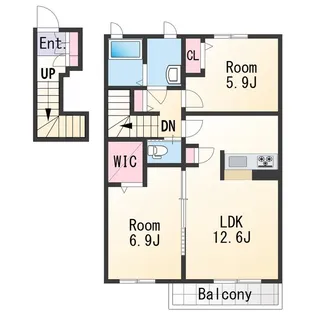 プロヌーブ神前【2階】の間取り