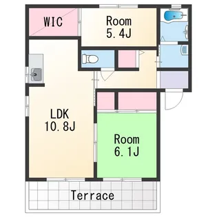 クインテット E【1階】の間取り