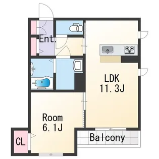 シャーメゾン山吹【3階】の間取り