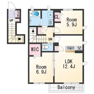 シャーメゾン金龍寺丁【2階】の間取り