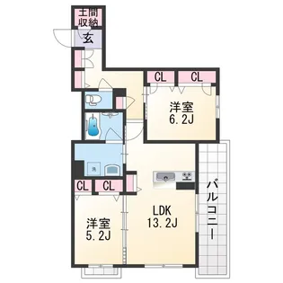 BEREO WAKAYAMA【3階】の間取り