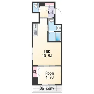 Wisteria広道【7階】の間取り