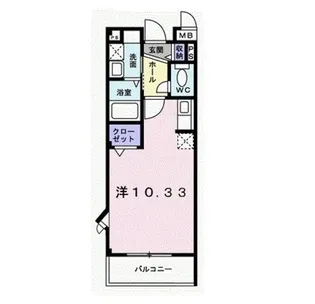 レジデンスブライト【3階】の間取り