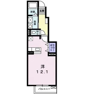 セレッソ・K・K【1階】の間取り