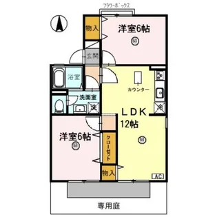 ピュアハイツ有本 Ⅰ【1階】の間取り