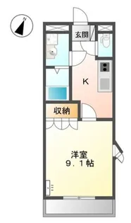 リュウズ・八幡【2階】の間取り