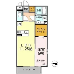 sereno 黒田【2階】の間取り