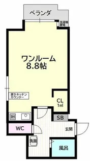 ル・シャトー十二番丁【3階】の間取り