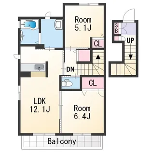 シャーメゾン紀三井寺【2階】の間取り
