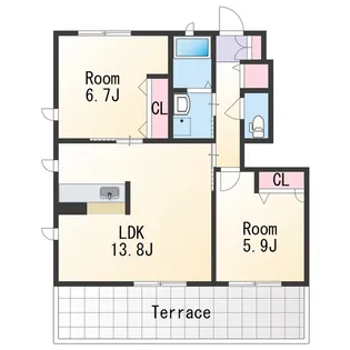 シャーメゾンロイヤルヒルズⅡ【1階】の間取り