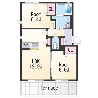 シャーメゾンLaLaII【1階】の間取り