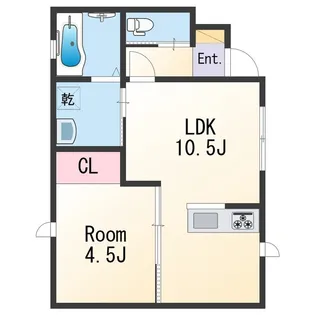 LeaNaru加納【1階】の間取り