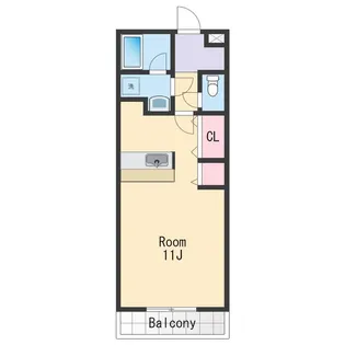 レジデンス四ヶ郷【1階】の間取り