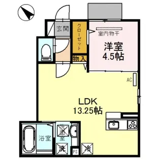CoCo 新中通【1階】の間取り