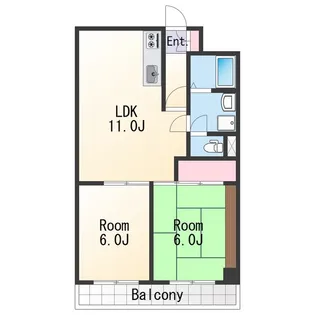 第2ルネみなと【3階】の間取り