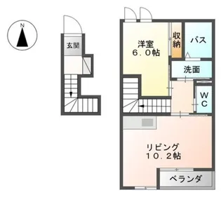 サンコート砂山【2階】の間取り